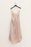 marc le bihan silk slip dress 2107 ROSE POUDRE rose red